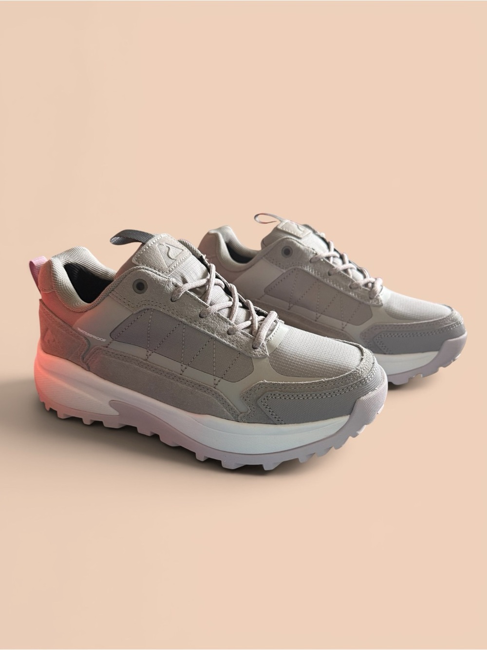 Ozark Trail Women's Hikers Gray Lace-Up Low Hiking Shoes
